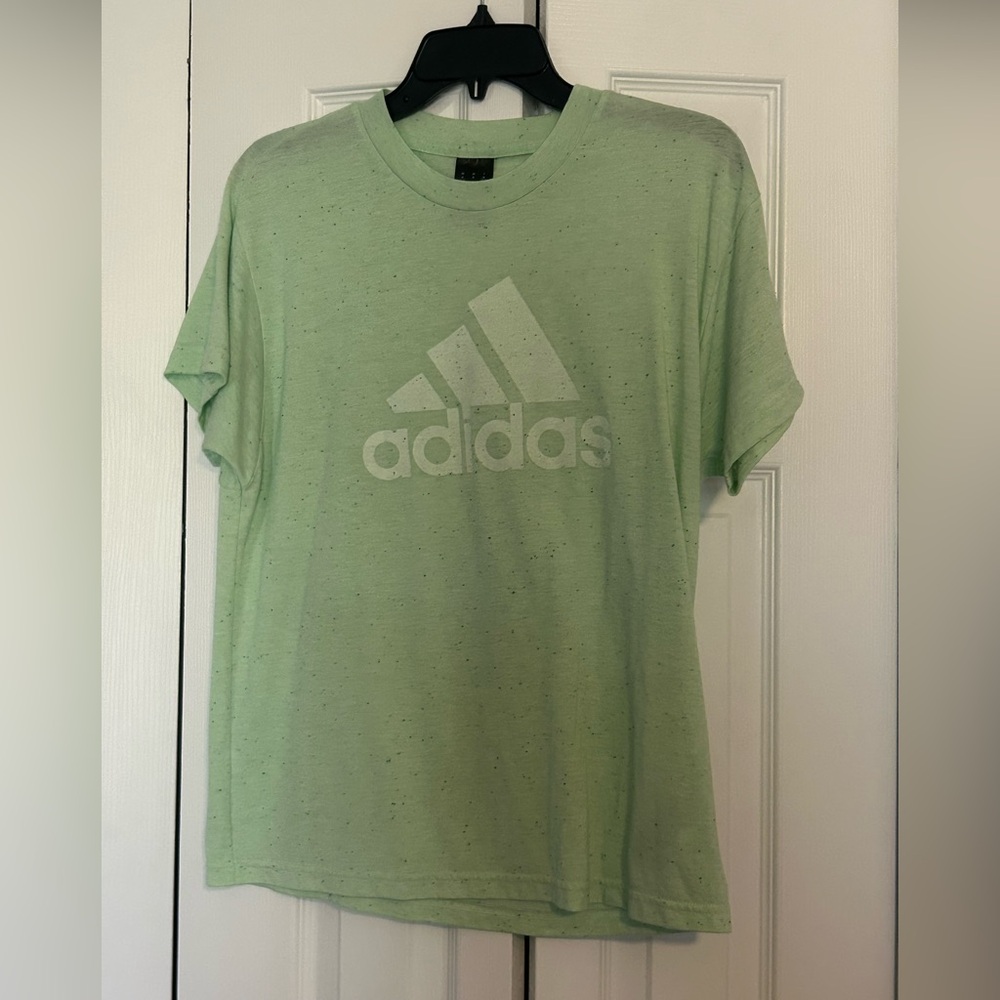 Adidas Light Green Winners 3.0 Short Sleeve T-Shirt